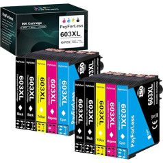 PayForLess Epson 603, Epson 603 XL Epson XP 3100 printeru kasetnes Epson XP 3100 Epson 603xl multipakete Epson XP 3105 XP 2100 XP 2105 XP 4100 XP 4105 WF 2830 WF 2810 WF 2835 printeru kasetnēm