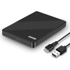 BNEHHHOV Ārējā diskdziņš 500GB Ultradisku 2,5 Zoll USB 3.0 SATA SSD Plug-and-Play Portable Festplattenspeicher Kompatibel für Windows, Mac, PC, Laptop, MacBook, PS4, Xbox