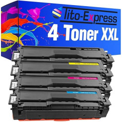 Tito-Express PlatinumSerie 4 Toner-Kartuschen XXL kompatibel mit Samsung CLT-504S CLP-415 NW N CLX-4195 N FN FW Xpress C 1810 W C 1860 FW