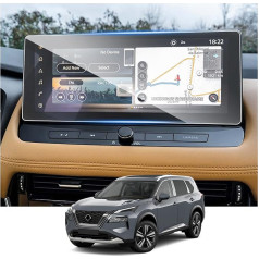 RUIYA 12,3 collu Nissan X-Trail T33 2022 2023 2024 Navigation Screen Protector HD rūdīta stikla aizsargplēve XTrail aizsargplēve GPS Touchscreen rūdīta stikla ekrāna aizsargplēve