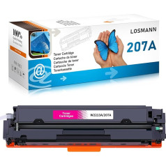 LOSMANN 207A W2213A With Chip Toner saderīgs ar HP 207A 207A 207X W2213X HP Color Laserjet Pro MFP M283fdw M255dw M282nw M283fdn M255nw (Magenta)