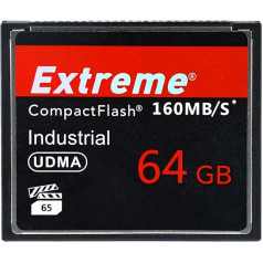 Extreme 64GB Compact Flash Memory Card, Original High Speed CF Card, UDMA Speed, Up to 160MB/s, SLR Camera, 64GB Memory Cards