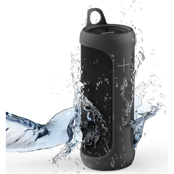 Hama 2-in-1 Bluetooth skaļrunis Twin 2.0 Waterproof (atdalāms, pārnēsājams Bluetooth skaļrunis, mono/Steeo skaļrunis ar 20 W, mūzikas skaļrunis ūdensizturīgs atbilstoši IPX7, Aux, 6 stundas atskaņošanas laiks, True Wireless)