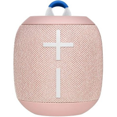 Ultimate Ears Wonderboom 2 Portatīvais Bluetooth skaļrunis, 360 ° skaņa, ūdens un putekļu izturīgs, āra režīms, savieno divus skaļruņus stereo skaņai, 13 stundu akumulatora darbības laiks - persiku / rozā krāsā