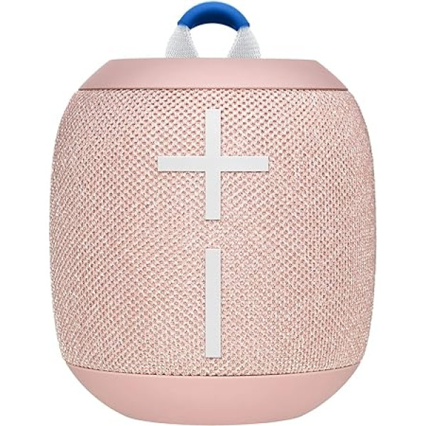 Ultimate Ears Wonderboom 2 Portatīvais Bluetooth skaļrunis, 360 ° skaņa, ūdens un putekļu izturīgs, āra režīms, savieno divus skaļruņus stereo skaņai, 13 stundu akumulatora darbības laiks - persiku / rozā krāsā