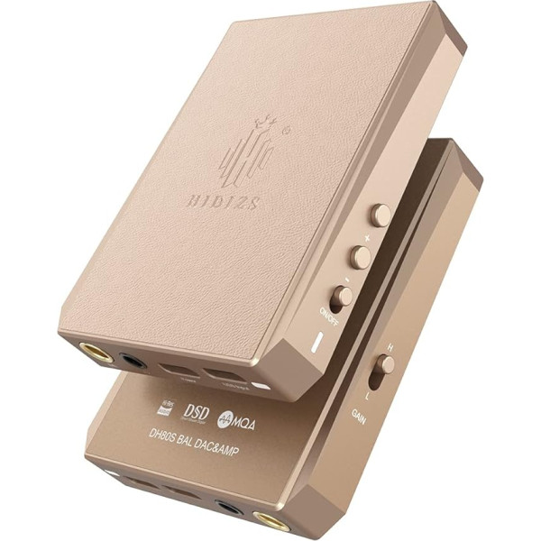 Hidizs DH80S DAC un AMP Balanced Portable Atbalsta MQA audio tehnoloģiju Portable DSD64/128 Windows 10/Mac OS/iPad OS/Android/iOS sistēmām