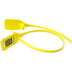 Zhengcheng (R) Drošības birkas numurētas Pull Ties Secure Tamper Proof Seals (100 x Yellow Cable)