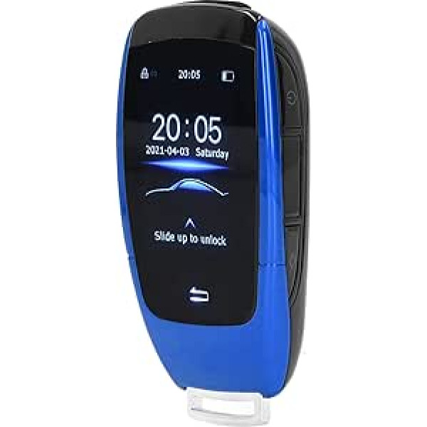 Aramox Keyless Entry, universālā TK900 LCD skārienjūtīgā ekrāna viedā atslēga ar tālvadības pulti modeļiem ar Start-Stop motora pogu (zila)