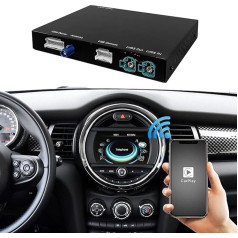 Apple Carplay bezvadu adaptera dekodētājs, BMW NBT sistēmai 5 6 7 sērijas 2012-2016, atbalsta bezvadu Android auto, Mirrorlink, GPS navigāciju, Siri, atpakaļgaitas kameru