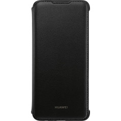 Huawei PU aizsargvāciņš, Flip Cover für p Smart 2019, melns