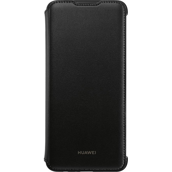 Huawei PU aizsargvāciņš, Flip Cover für p Smart 2019, melns