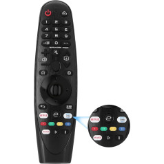 TISHOW LG Magic tālvadības pults AN-MR20GA AKB758555501 Universāla LG Magic tālvadības pults Netflix, Amazon Video un Rakuten TV (bez balss vadības vai rādītāja funkcijas)