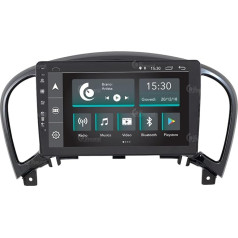 Personalizēts auto radio Nissan Juke ar standarta radio ligzdu Android GPS Bluetooth Bluetooth WiFi USB DAB+ skārienjūtīgais ekrāns 9 collu 4Core Carplay Android Car