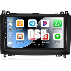 2+64G CAMECHO Android 13 Carplay Android Auto Autoradio für Mercedes-Benz W169 W245 B160 B170 B180 B200 W639 Vito Viano W906 Sprinter, 9'' Touchscreen,1280 * 720, mit GPS WiFi WiFi BT USB FM RDS DSP