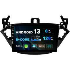 SXAUTO Android 12 - [6G+128G] - IPS auto radio piemērots Opel Corsa (2015-2019) / Adam (2013-2016) - Wireless Carplay/Android Car/DSP - Kamera + MIC - DAB SWC Fast-Boot 360 Camera WiFi - 2 DIN 9