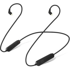 KZ kompatibles Mikrofon KZ wasserdichtes Aptx Bluetooth In-Ear-Kopfhörerkabel, APTX verlustfreie Musikübertragung, 0,75 mm Doppelstift für KZ ZST ES3 ES4 ZSR ZS10 AS10