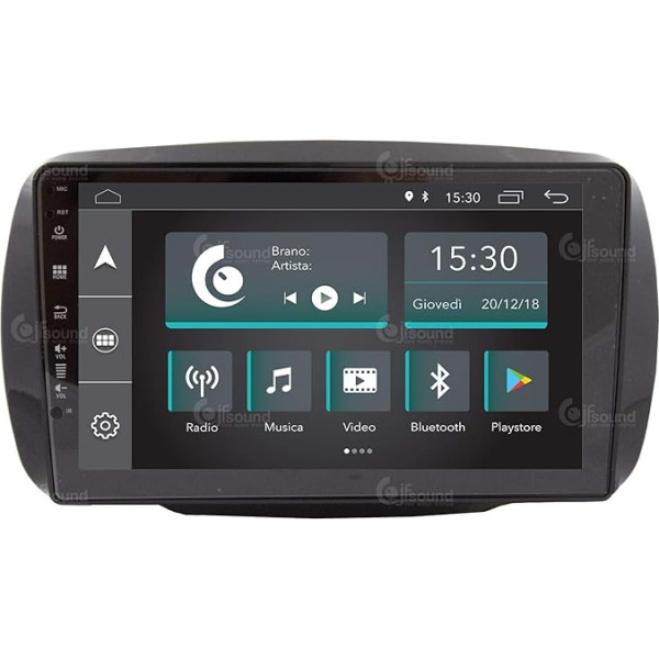 Costum Fit auto radio Smart 453 Android GPS Bluetooth WiFi Dab USB Full HD skārienjūtīgais ekrāns 9 collu Easyconnect