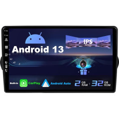 SXAUTO Android 13 IPS Autoradio für FIAT Egea Tipo (2015-2018) - Eingebaut CarPlay/Android Auto - Rückfahrkamera KOSTENLOS - 2G+32G - Lenkradsteuerung DAB Fast-Boot WiFi DSP Bluetooth - 2 Din 9 Zoll