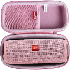 Hermishell cietais ceļojuma futrālis JBL Flip 5 Bluetooth ūdensizturīgajam portatīvajam skaļrunim (rozā)