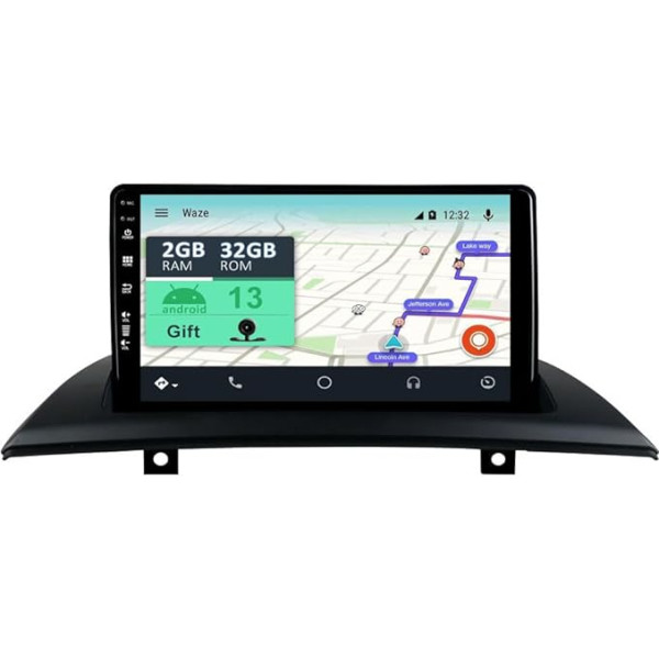 YUNTX [2GB+32GB] Android 12 auto radio ar navigācijas sistēmu BMW X3 E83 (2004-2012) 9 collu skārienjūtīgais ekrāns bez kameras DAB/GPS/Stūres vadības stūres vadība/MirrorLink/Bluetooth 5.0/WiFi/USB/4G/CarPlay