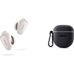 Bose Quietcomfort Earbuds II White & case Uzmavas apvalks Triple Black