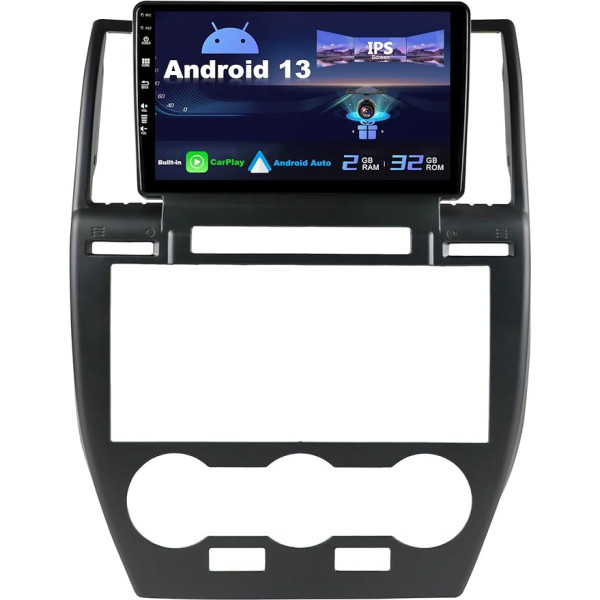 SXAUTO Android 13 IPS auto radio piemērots Land Rover Freelander 2 (2007-2012) - iebūvēts Carplay/Android Car - atpakaļgaitas kamera bez maksas - 2G + 32G - vadība no stūres DAB Fast Boot WiFi -2 DIN 9