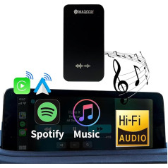 SCUMAXCON Bezvadu Carplay adapteris, Android auto dongle, USB kabelis un C tipa kabelis, Wireless CarPlay