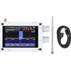 20KHz-2GHz DSP SDR uztvērējs 1.10d 3,5 collu Malahit DSP SDR uztvērējs Upgrade versija Malahit SDR īsviļņu radio uztvērējs Malachite DSP SDR uztvērējs Alumīnija sakausējums ar dzesēšanas atveri