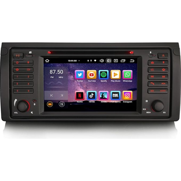 GONFEN 8-core Android 12.0 auto radio ar GPS navigācijas sistēmu Piemērots BMW X5 E53 Atbalsta DVD atskaņotāju Bezvadu Carplay Android Car Bluetooth 5.0 WiFi DSP RDS SWC DAB+ OBD2 4GB RAM + 64GB ROM