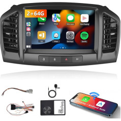 8 kodoli 2+64G: Android auto radio ar 9 collu skārienjūtīgo ekrānu ar Android Auto/Mirror Link/WiFi/GPS/RDS/FM/BT/USB ar pogām, 9 collu skārienjūtīgais ekrāns ar Android Auto/Mirror Link/WiFi/GPS/RDS/FM/BT/USB ar pogām