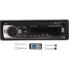 Tatiy multimediju auto radio uztvērējs, auto radio ar tālvadības pulti, LED displejs, Dual BT savienojums, brīvroku funkcija, USB 2.0, CD auto radio, atbalsta MP3, WMA, WAV mūzikas atskaņošanu