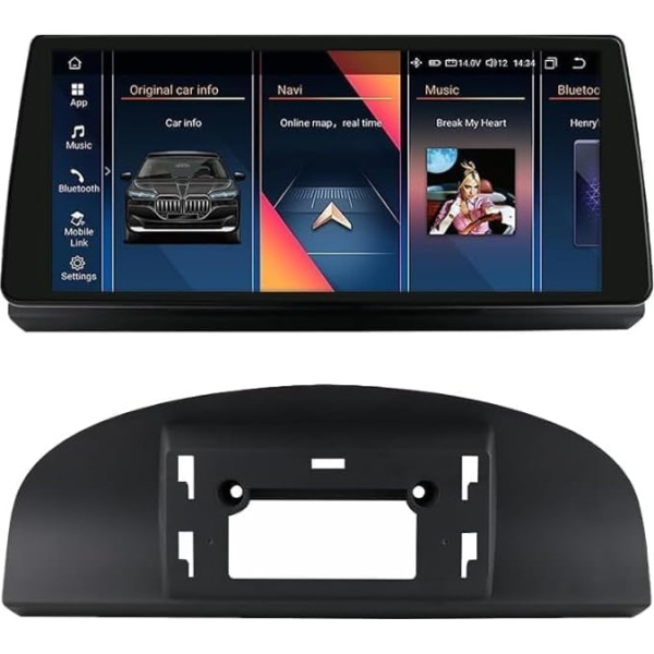 10,33 collu 8GB un 128GB auto radio BMW 3. sērijas E90 E91 E92 E93 CIC sistēmai 2009-2012 Atbalsta stūres vadības ierīci Bluetooth Bezvadu Carplay Android Automašīnas aizmugures skata kamera Radars 3 USB