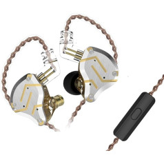 Yinyoo KZ ZS10 Pro In-Ear monitora austiņas, 4 balansētas armatūras un 1 dinamiskais draiveris (4BA un 1DD), hibrīds, Hi-Fi In-Ear austiņas, 0,75 mm 2 kontaktu kabelis, KZ austiņas