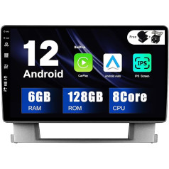 SXAUTO - 6G+128G - Android 12 IPS Autoradio für Buick Excelle/Opel Astral (2010-2014) - Eingebaut Carplay/Android Auto - LED Kamera + MIC - DAB Lenkradsteuerung Fast-Boot 360-CAM WiFi - 2 Din 9 Zoll