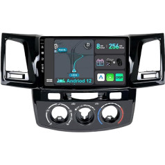 YUNTX [8GB+256GB] Android 12 Autoradio für Toyota Fortuner Hilux (2005-2007)-[Integriertes CarPlay/Android Auto/DSP/GPS]-9