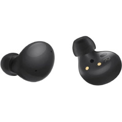 SAMSUNG Galaxy Buds2 True Wireless austiņas ar trokšņu slāpēšanu un apkārtējās skaņas slāpēšanu Bluetooth, vieglas, ērtas, piemērotas, ar skārienvadību, starptautiskā versija - Onyx