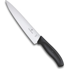 Victorinox SwissClassic, Tranchiermesser, normaler Schliff, 19cm, schwarz, Geschenkschachtel