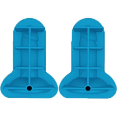 Ledus kubiņu paplātes Šokolādes veidnes Silikona veidne BPA-Free Ledus kubiņu 3D cepšanas veidne ar vāku Ledus kubiņu paplāte Funny Candy Mould Elastīga ledus kubiņu paplāte kokteiļu šokolādei zila