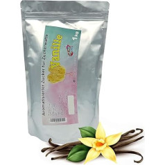 1 kg Flavoured Sugar Vanilla - Sugar for Cotton Candy Machine - Flavoured Cotton Candy Sugar for Home - Coloured Sugar with Vanilla Flavour for Popcorn and Decorating