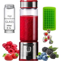 Smoothie Maker Smoothie Blender Smoothie Blender for Smoothies ROSEVIEW Portable Mixer Labākais mini mazais pārnēsājamais kokteiļu veidotājs Crush to Go Small Shaker Blend