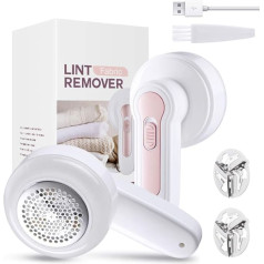 Lint Shaver, Lint Remover Lint Brush for Clothes, auduma skūšanas birste, uzlādējams ar 2 skūšanas galviņām, Lint Shaver, jaudīga Lint Shaver birste, Fuzz Debobbler drēbēm, džemperiem, dīvāniem