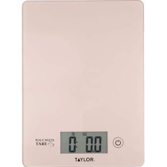 Taylor Pro Touch Free Tare Digitālie virtuves svari sausai un šķidrai svēršanai Dāvanu iepakojums Rose Gold 5kg/5000ml ietilpība