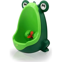 Cute Frog Bērnu Potty Training Urinal zēniem, Pee Trainer Bath Bērnu Urinal ar Swirl Target