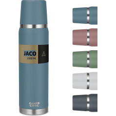 Campo Libre. Jaco® I 1 litra un 750 ml termosiņš I termosiņš ar krūzi I mūsu termosiņš saglabā karstu vismaz 24 stundas I izolēts krūze ar augstas kvalitātes dubultās sienas izolāciju ir 100% drošs pret noplūdi.