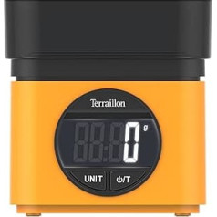 TERRAILLON BA22 Mythical Yellow - Elektroniskie virtuves svari - Ikonisks dizains - Integrēts 0,7L trauks - Liels LCD displejs - XXL ciparu displejs - Tares funkcija