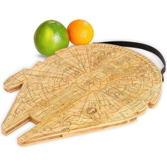 YATLADIS Millennium Falcon personalizēta griešanas dēlis kāzu namdārzam jubilejai dzimšanas dienai Ziemassvētku dāvanu ideja draugiem pāriem ģimenei mātei tētim