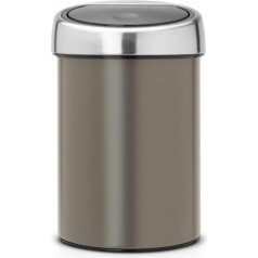 Brabantia Touch Bin 3 L mit Kunststoffeinsatz/Platinum