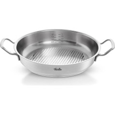 Fissler Original Profi Collection / Nerūsējošā tērauda trauks apaļš (2 l, diametrs 24 cm) Novogrill cepšanas virsma, iekšējais zvīņojums - indukcija