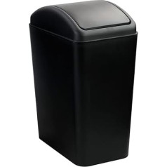 Innouse 3 x 16L Plastic Swing Top Bin (Black)