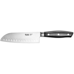 Fissler Professional Santoku nazis 165 mm - Augstas kvalitātes, asmens 16,5 cm, speciāls asmens no nerūsējošā tērauda, nerūsējošais tērauds - ass, nerūsējošais Santoku nazis, Āzijas virtuves nazis ar plašu asmeni